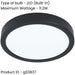 Sleek Black Round LED Ceiling Light for Modern Indoor Spaces