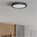 2 PACK Sleek Black Round LED Ceiling Light for Modern Indoor Spaces