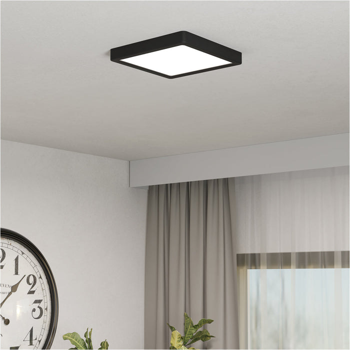 2 PACK Sleek Black Square LED Ceiling Light for Modern Indoor Decor