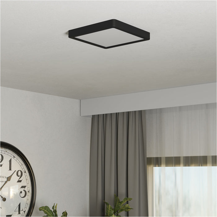 Sleek Black Square LED Ceiling Light for Modern Indoor Decor