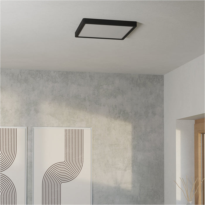 Sleek Black Square LED Ceiling Light for Modern Indoor Spaces