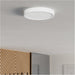 Modern White Round LED Ceiling Light Stylish Indoor Semi Flush Lighting