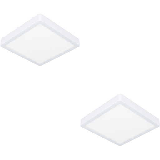 2 PACK Modern White Square LED Ceiling Light Stylish Indoor Illumination for Any Room