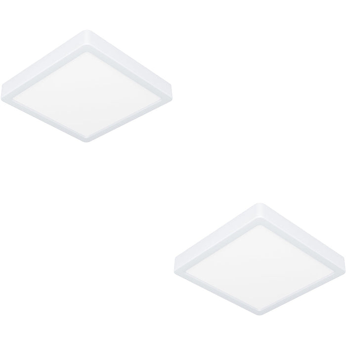 2 PACK Modern White Square LED Ceiling Light Stylish Indoor Illumination for Any Room