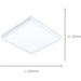 2 PACK Modern Design White Square LED Ceiling Light for Contemporary Indoor Spaces