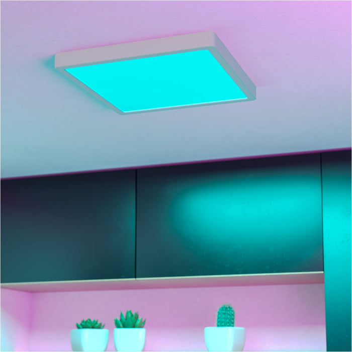 2 PACK Modern Design White Square LED Ceiling Light for Contemporary Indoor Spaces