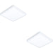 2 PACK Modern Design White Square LED Ceiling Light for Contemporary Indoor Spaces