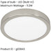 Satin Nickel Modern Design Round Ceiling Light for Indoor Spaces Stylish and Elegant