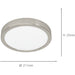 Satin Nickel Modern Design Round Ceiling Light for Indoor Spaces Stylish and Elegant