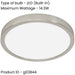 2 PACK Modern Satin Nickel Round Ceiling Light for Contemporary Indoor Spaces