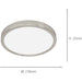 Modern Satin Nickel Round Ceiling Light for Contemporary Indoor Spaces
