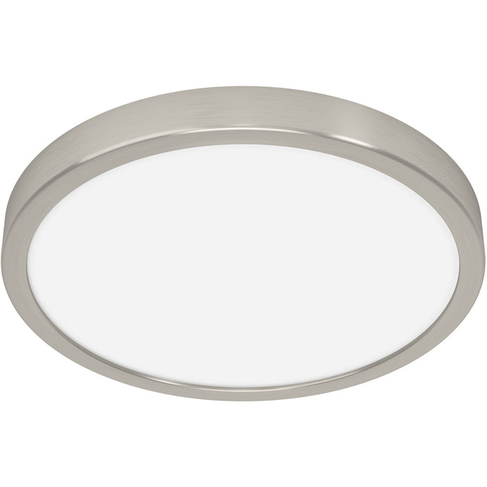 Modern Satin Nickel Round Ceiling Light for Contemporary Indoor Spaces