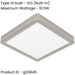 Sleek Modern Satin Nickel Square Ceiling Light Indoor Spaces
