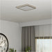 2 PACK Sleek Modern Satin Nickel Square Ceiling Light Indoor Spaces