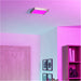 Sleek Modern Satin Nickel Square Ceiling Light Indoor Spaces