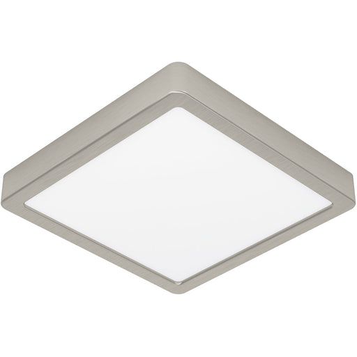 Sleek Modern Satin Nickel Square Ceiling Light Indoor Spaces