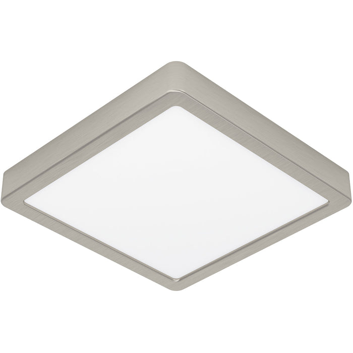 Sleek Modern Satin Nickel Square Ceiling Light Indoor Spaces