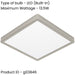 2 PACK Satin Nickel Modern Square Ceiling Light Stylish Indoor Lighting Fixture