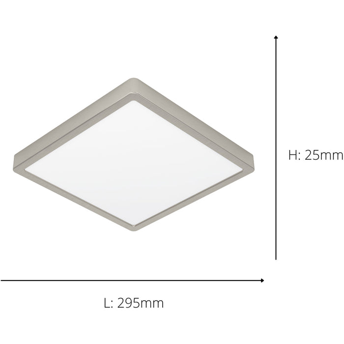 2 PACK Satin Nickel Modern Square Ceiling Light Stylish Indoor Lighting Fixture