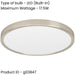 Sleek Modern Satin Nickel Round Ceiling Light for Stylish Indoor Spaces