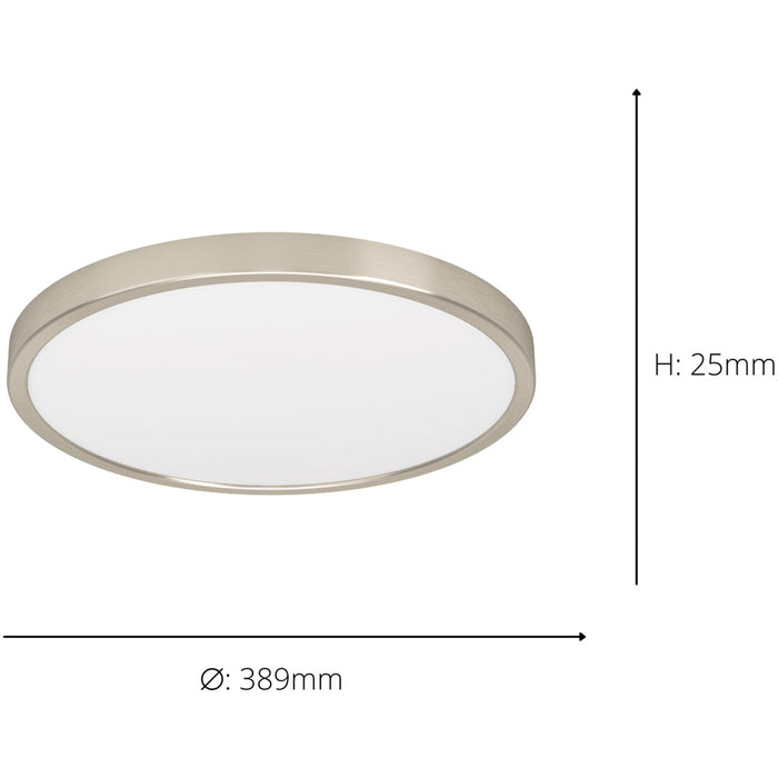 2 PACK Sleek Modern Satin Nickel Round Ceiling Light for Stylish Indoor Spaces