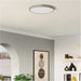 2 PACK Sleek Modern Satin Nickel Round Ceiling Light for Stylish Indoor Spaces