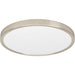 Sleek Modern Satin Nickel Round Ceiling Light for Stylish Indoor Spaces