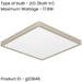 2 PACK Sleek Modern Satin Nickel Square Ceiling Light for Indoor Spaces