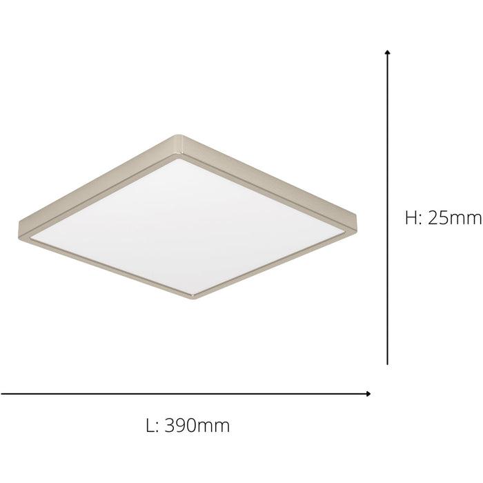 2 PACK Sleek Modern Satin Nickel Square Ceiling Light for Indoor Spaces