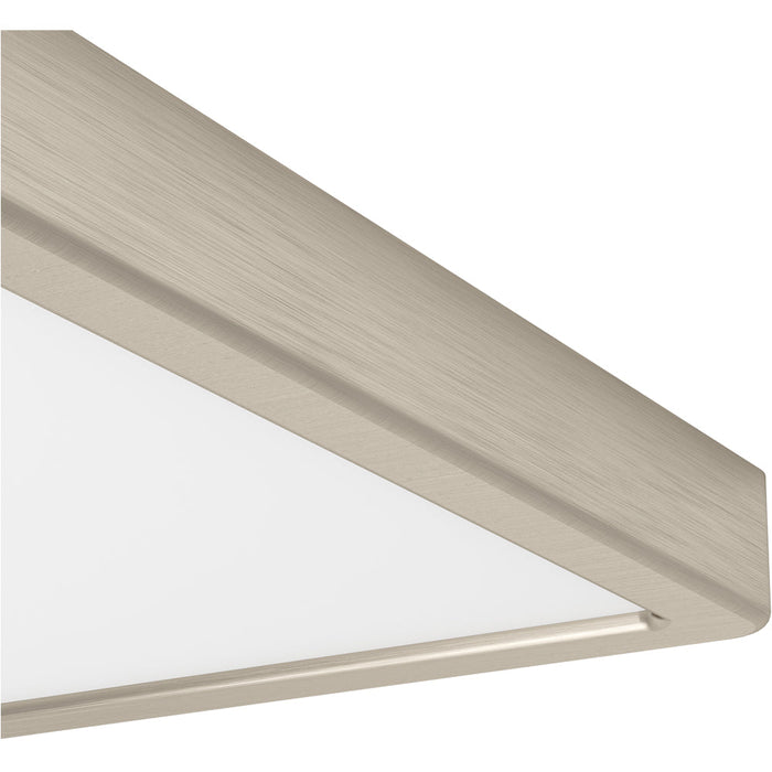 Sleek Modern Satin Nickel Square Ceiling Light for Indoor Spaces