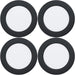 4 PACK Stylish Black Ceiling Spotlight for Modern Indoor Spaces