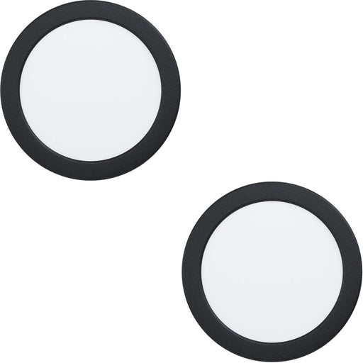 2 PACK Stylish Modern Black Ceiling Light for Indoor Home Decor Semi Flush Design