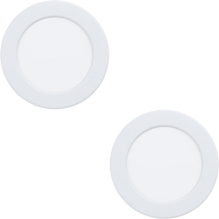 2 PACK Sleek Modern White Ceiling Spotlight for Any Indoor Room Perfect Lighting Solution