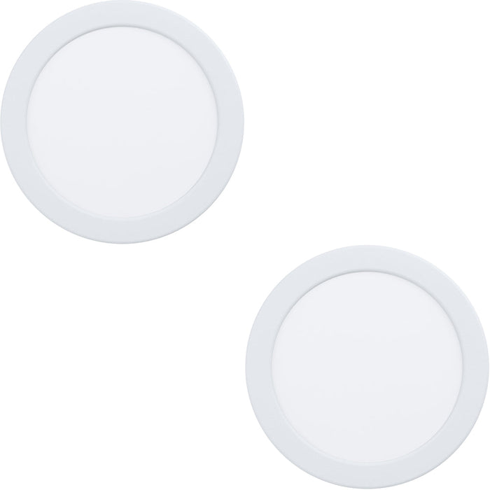 2 PACK Sleek Modern White Ceiling Light Fixture for Any Indoor Space