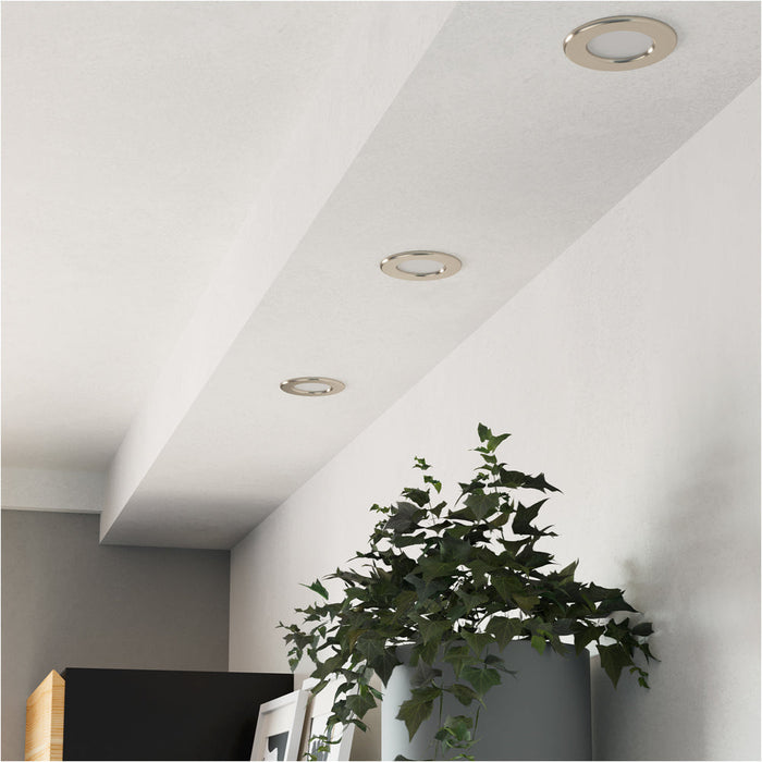 Sleek Satin Nickel Ceiling Spotlight for Modern Home Interiors