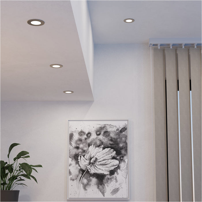 Sleek Satin Nickel Ceiling Spotlight for Modern Home Interiors