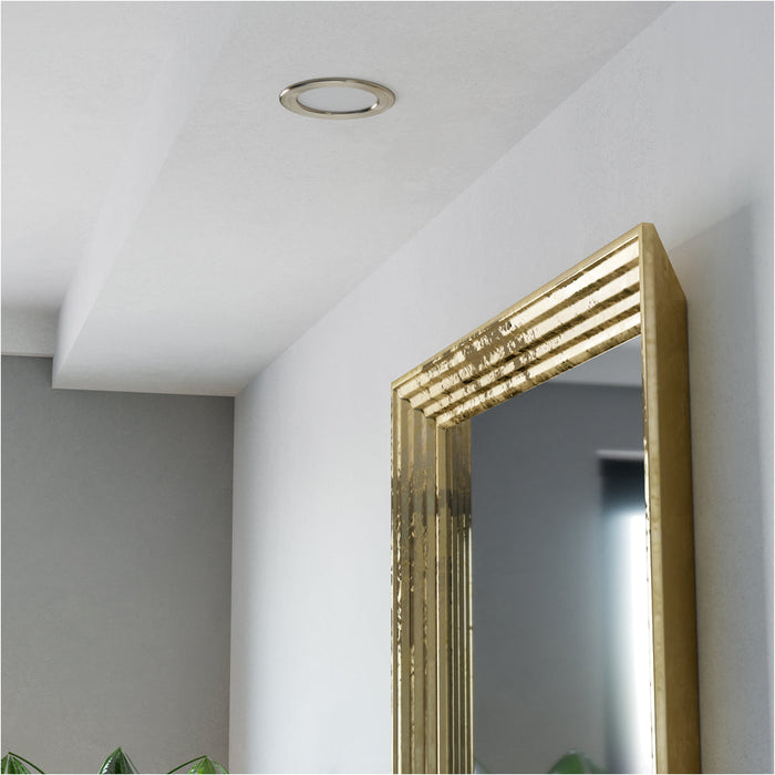 4 PACK Sleek Satin Nickel Ceiling Spotlight for Indoor Spaces Modern Design