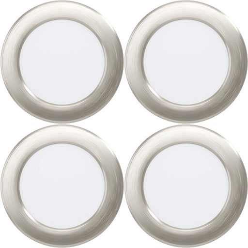 4 PACK Sleek Satin Nickel Ceiling Spotlight for Indoor Spaces Modern Design