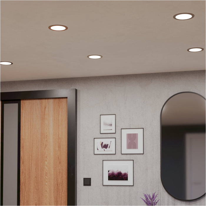 4 PACK Elegant Satin Nickel Ceiling Spotlight for Modern Home Décor Versatile Indoor Lighting