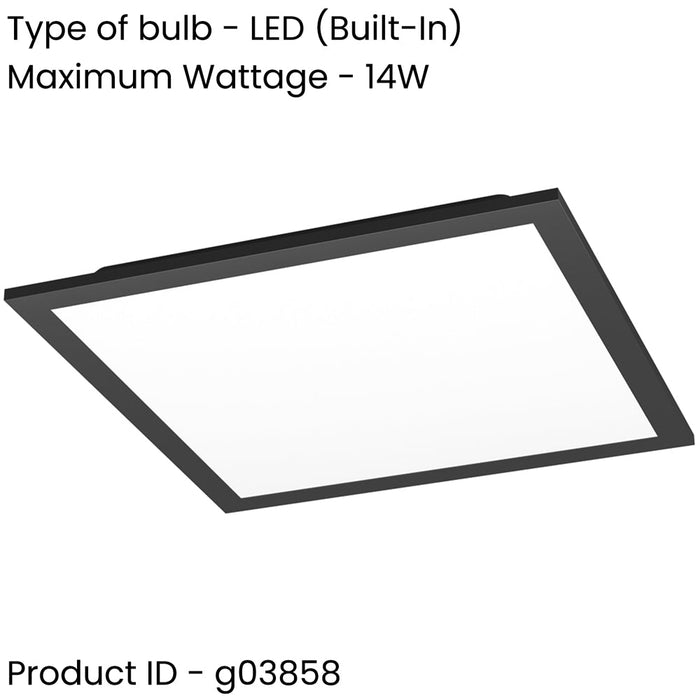 Stylish Modern Black Square Ceiling Light Indoor Spaces