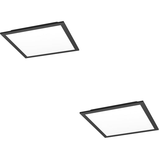 2 PACK Stylish Modern Black Square Ceiling Light Indoor Spaces