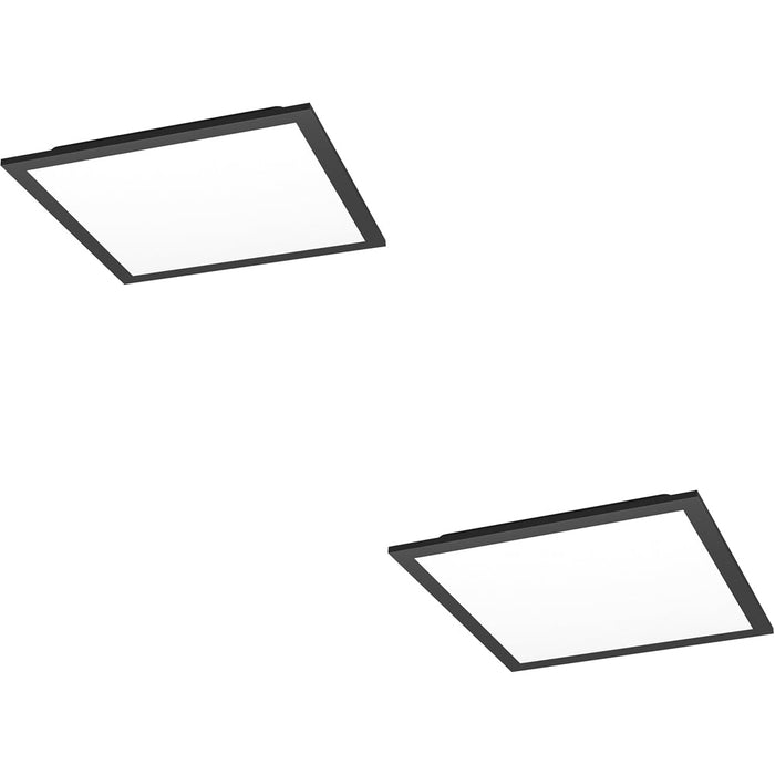 2 PACK Stylish Modern Black Square Ceiling Light Indoor Spaces