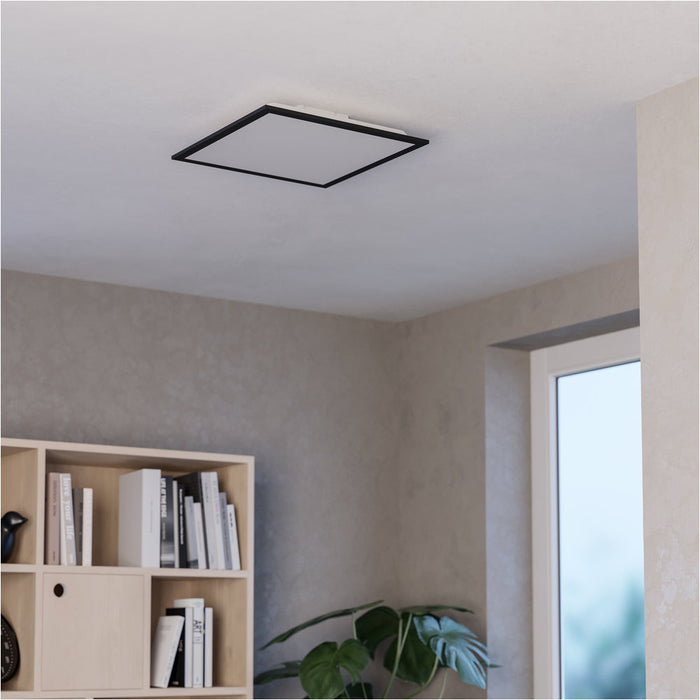 Sleek Modern Black Square Ceiling Light for Contemporary Indoor Spaces