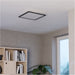 Sleek Modern Black Square Ceiling Light for Contemporary Indoor Spaces