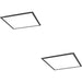 2 PACK Sleek Modern Black Square Ceiling Light for Contemporary Indoor Spaces