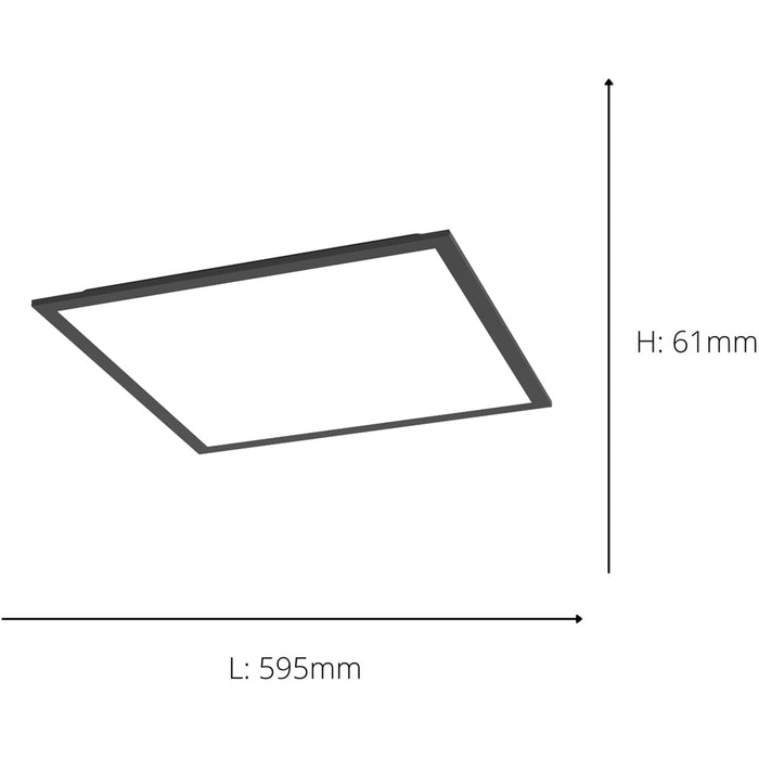 Sleek Modern Black Square Ceiling Light for Stylish Indoor Spaces