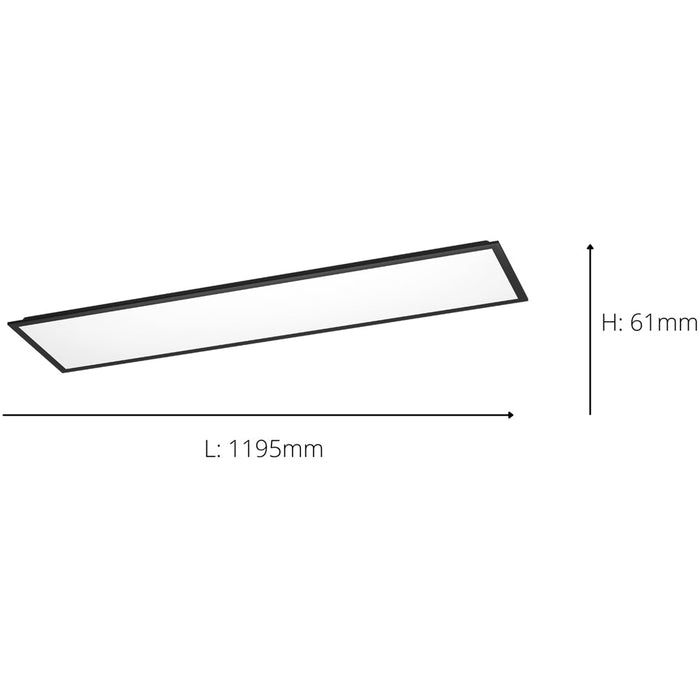 Sleek Black Ceiling Light for Modern Indoor Spaces Stylish Semi Flush Design