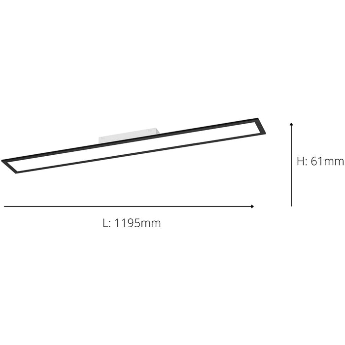 Sleek Modern Black Ceiling Light Contemporary Indoor Lighting for Stylish Homes