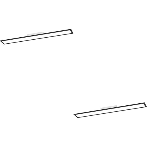 2 PACK Sleek Modern Black Ceiling Light Contemporary Indoor Lighting for Stylish Homes