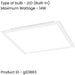 2 PACK Elegant Modern White Square Ceiling Light for Any Indoor Space